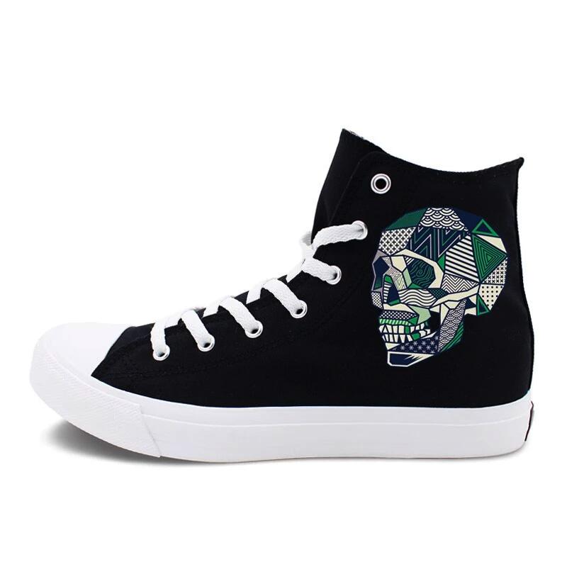 Chaussures Tête de Mort <br/> Géométrique