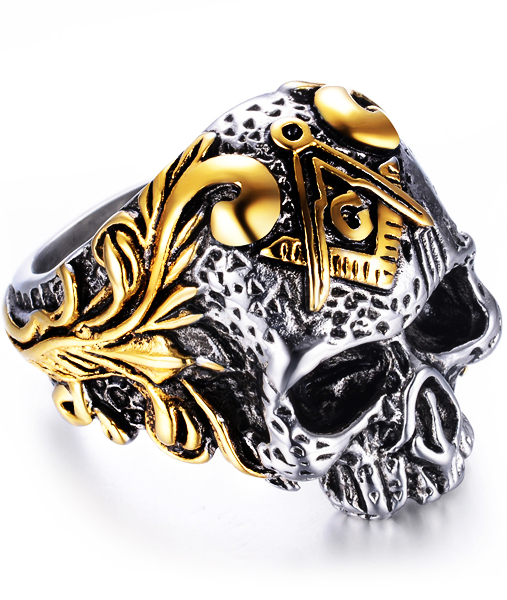 Bague Franc Maçon <br/> Homme (Acier)