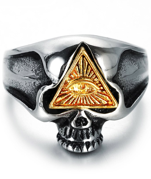 Bague Homme Illuminati (Acier)