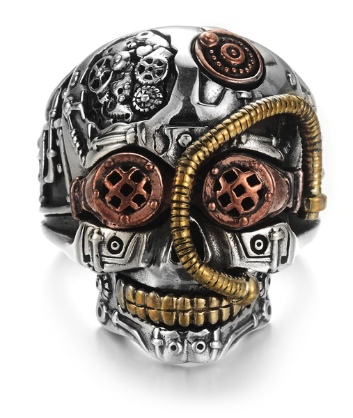 Bague Steampunk <br/> Homme (Acier)