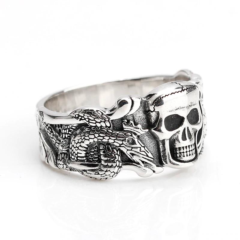 Bague Serpent Homme (Argent)