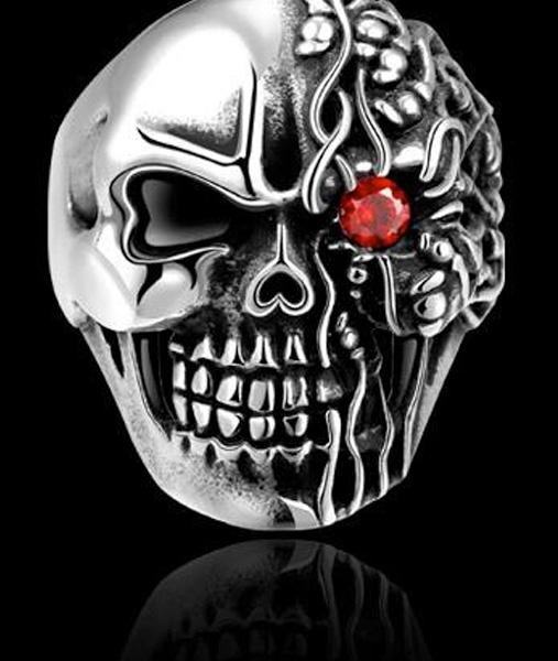 Bague Crâne Skull (Acier)