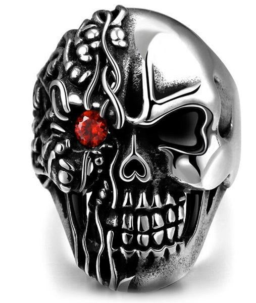 Bague Crâne Skull (Acier)