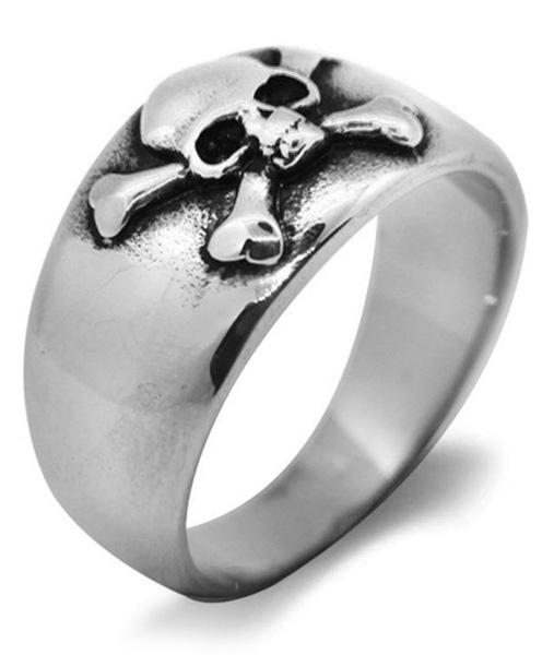 Bague Petite Tête de Mort (Acier)