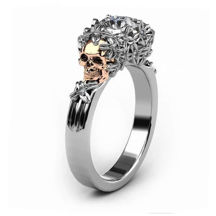 Bague Diamant Blanc Enfer (Acier)