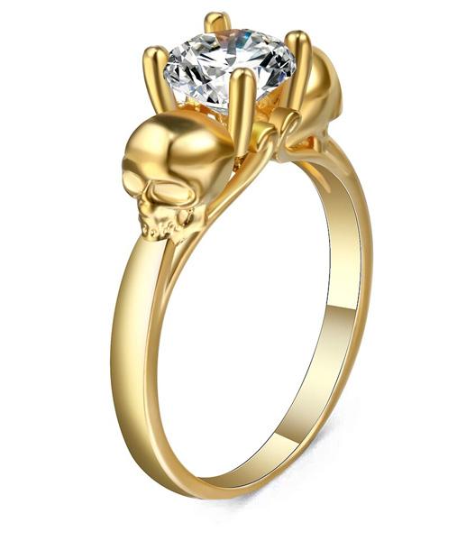 Bague Crâne Femme (Acier)