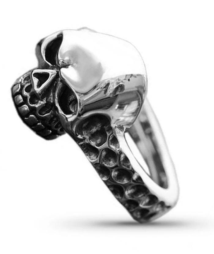 Bague Skull Démon (Argent)