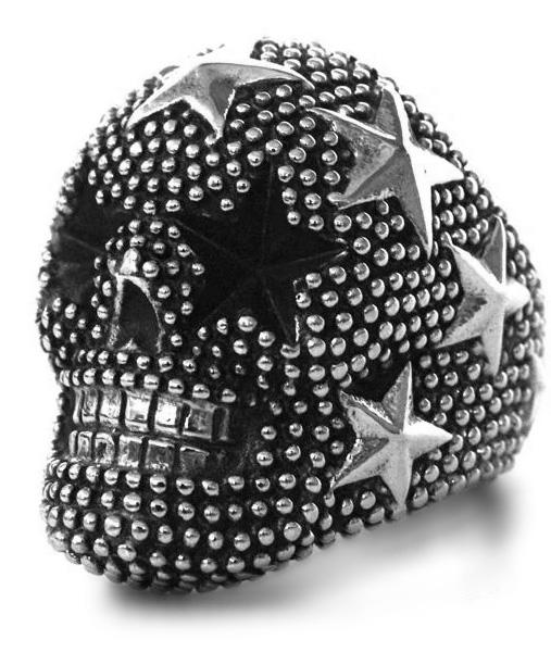 Bague Skull Star (Acier)