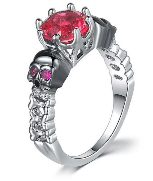 Bague Rubis Sinistre (Acier)