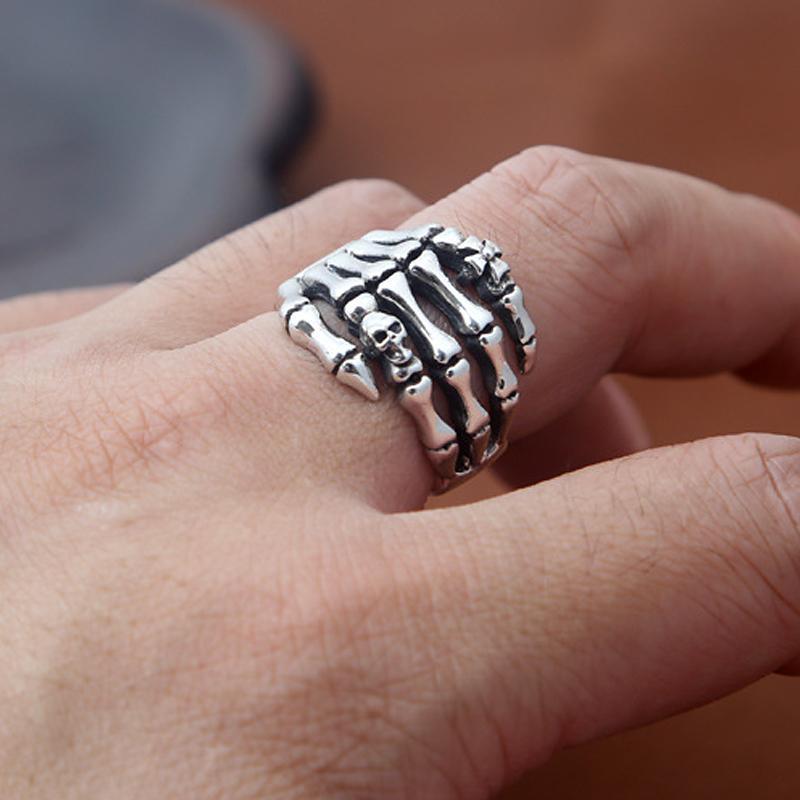 Bague Main Squelette (Argent)