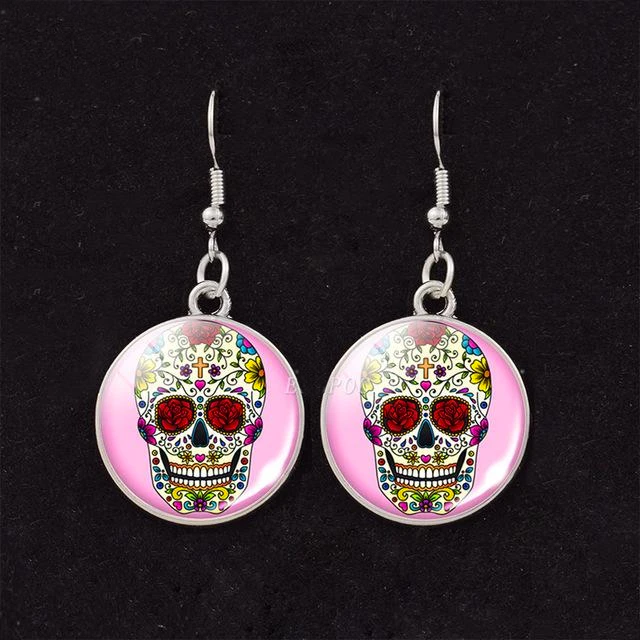 Boucles d'Oreilles Crâne Mexicain