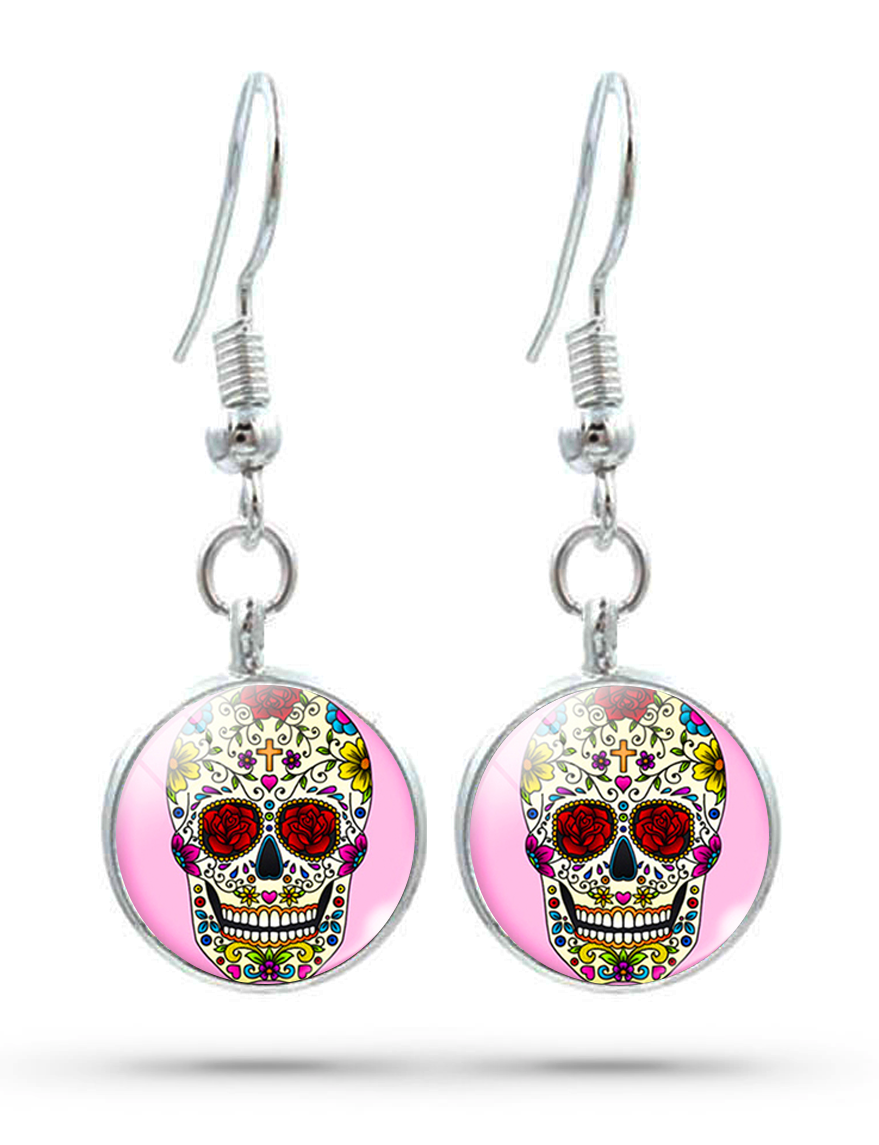 Boucles d'Oreilles Crâne Mexicain