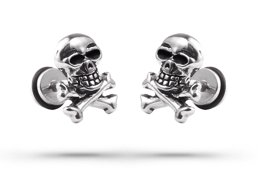 Boucles d'Oreilles Tête de Mort