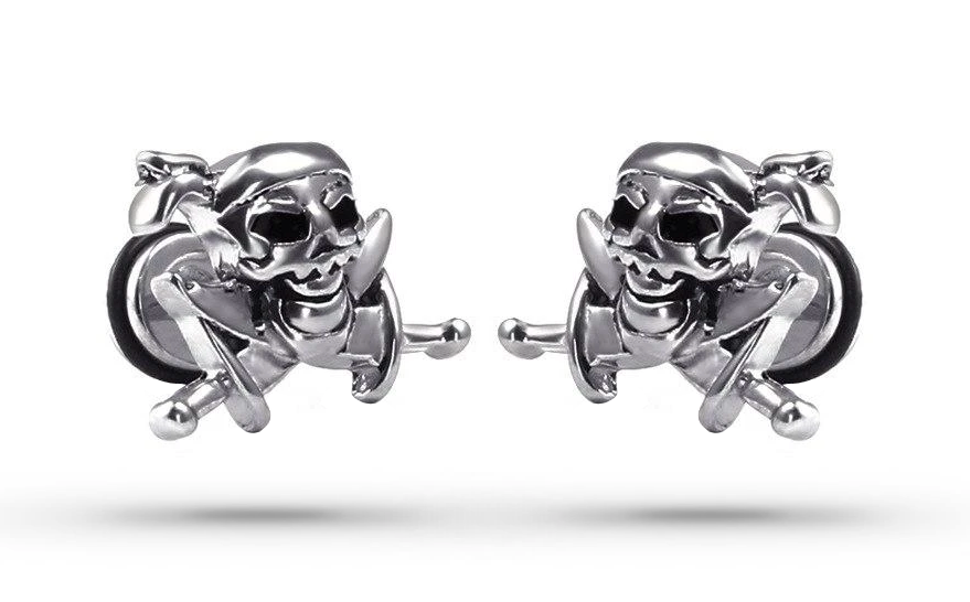 Boucles d'Oreilles Crâne Pirate