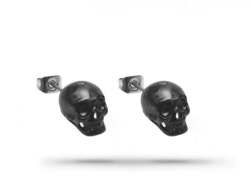 Boucles d'Oreilles Tête de Mort Homme