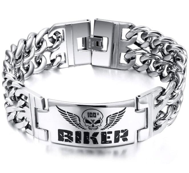 Bracelet Biker Homme (Acier)