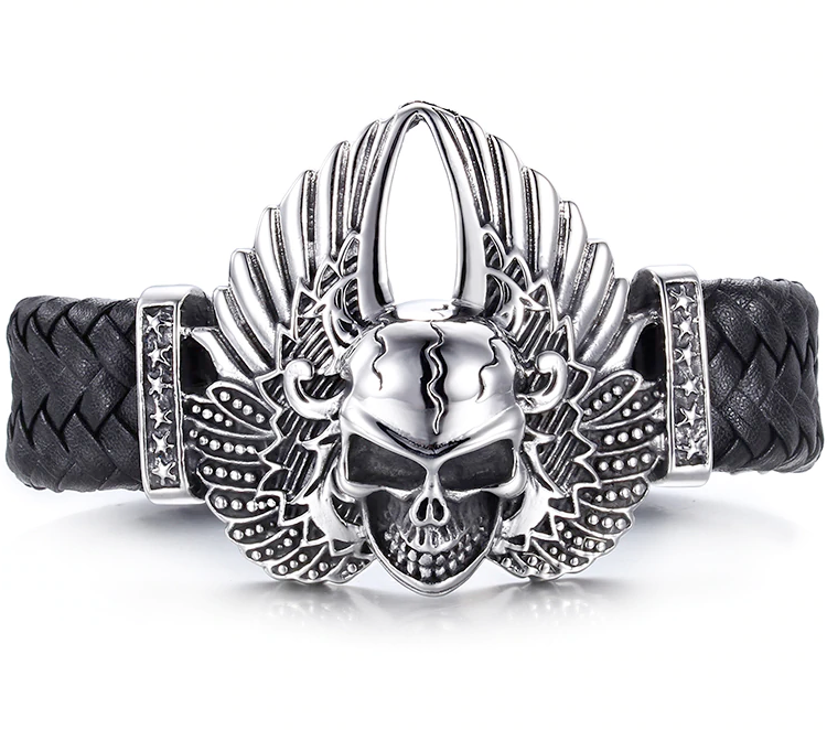 Bracelet Homme Biker (Cuir)