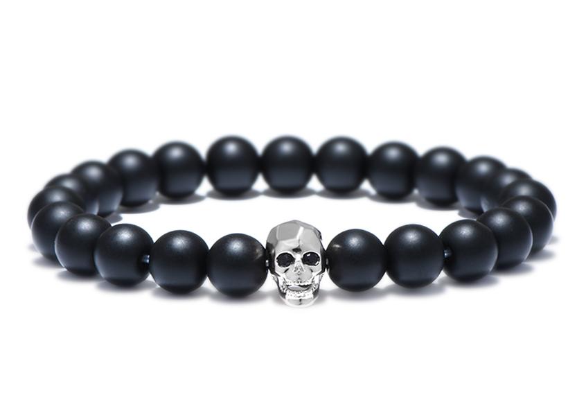 Bracelet Skull Femme (Perles)