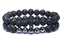 Thumbnail for Bracelet Noir Homme (Perles)