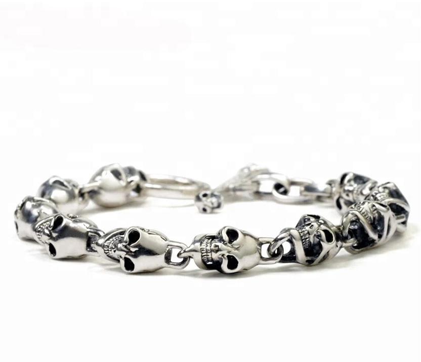 Bracelet Punk Homme (Argent)