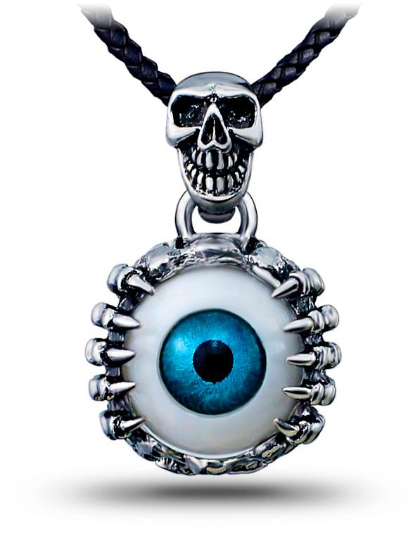 Collier Oeil Bleu (Acier)