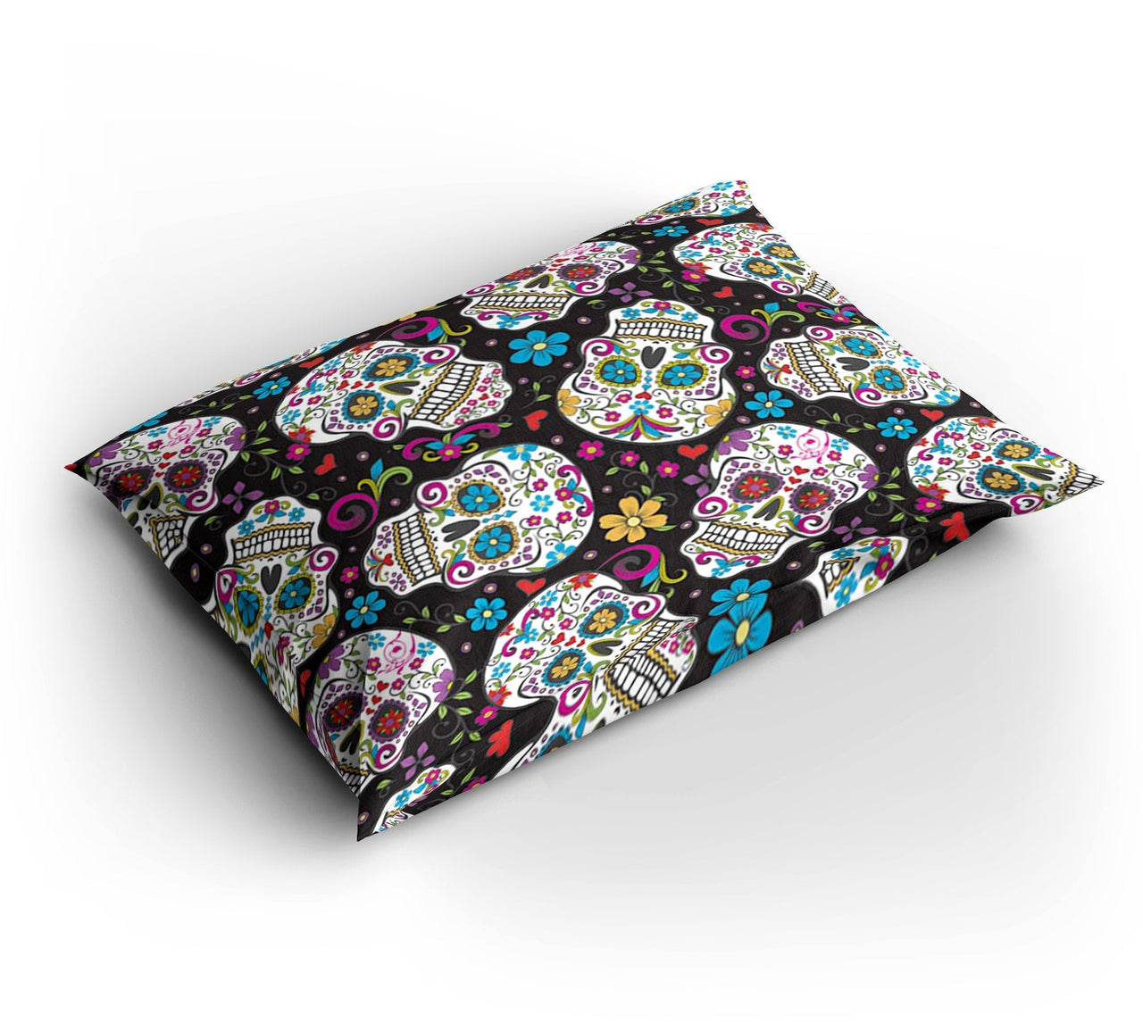 Housse de Couette Tête de Mort Mexicaine Colorée