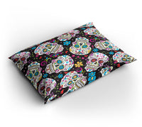 Thumbnail for Housse de Couette Tête de Mort Mexicaine Colorée