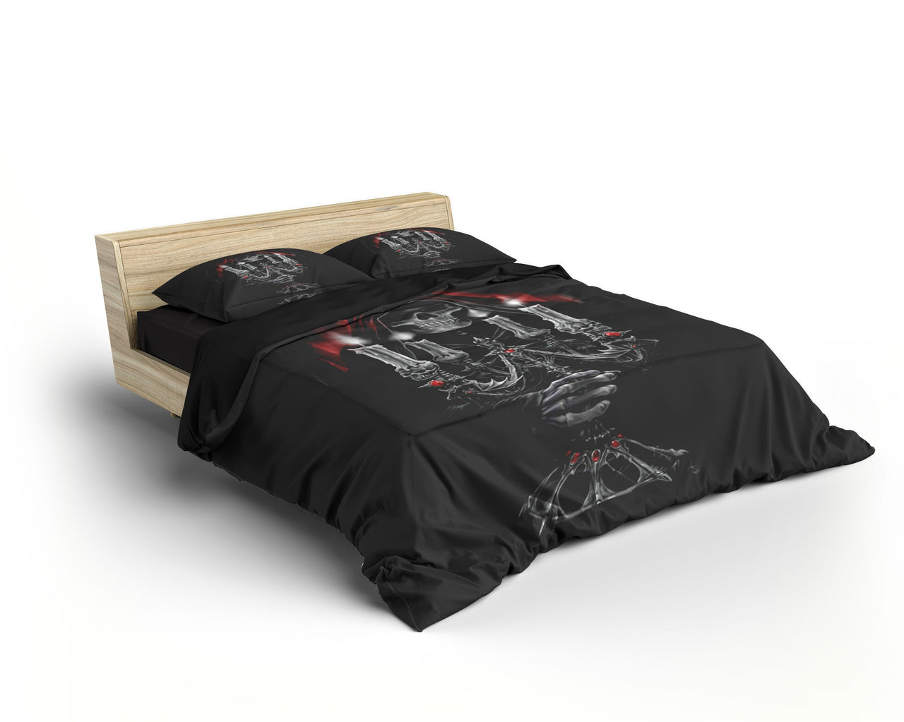 Housse de Couette Faucheuse Noire