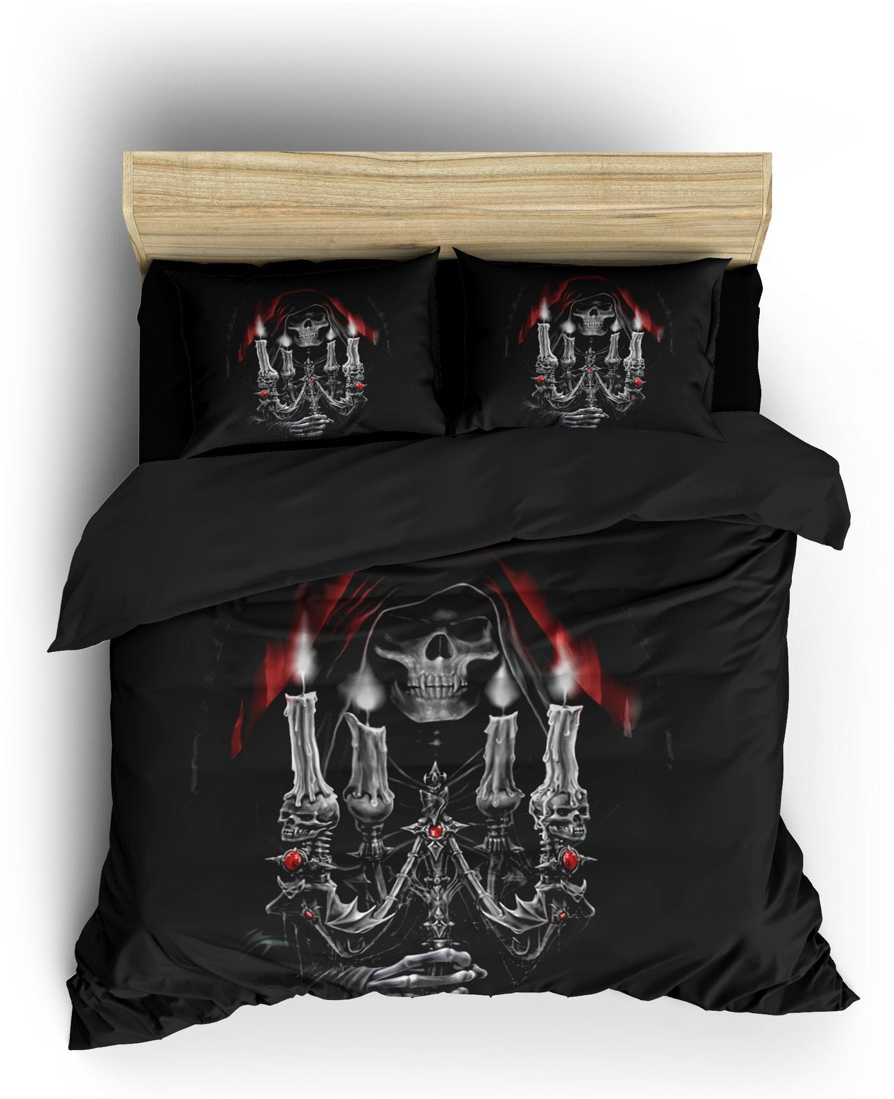 Housse de Couette Faucheuse Noire