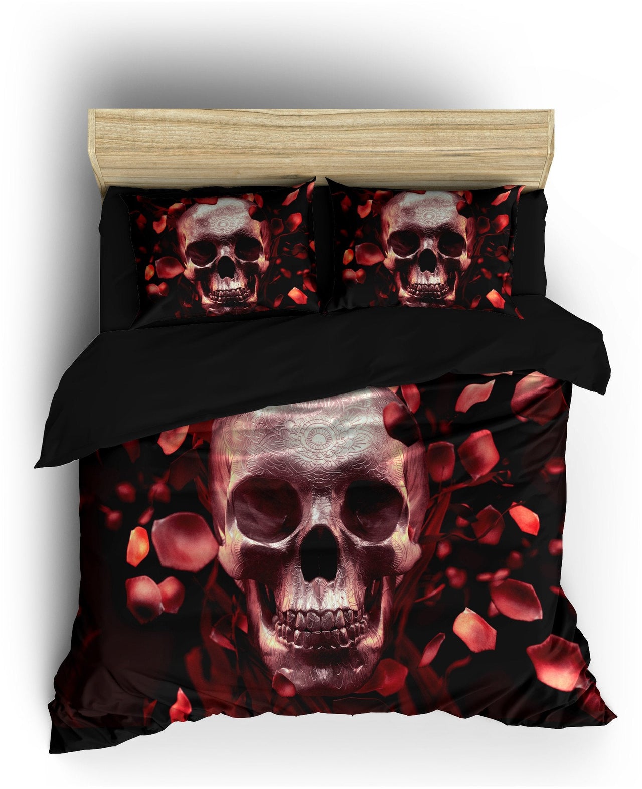 Housse de Couette Tête de Mort Romantique