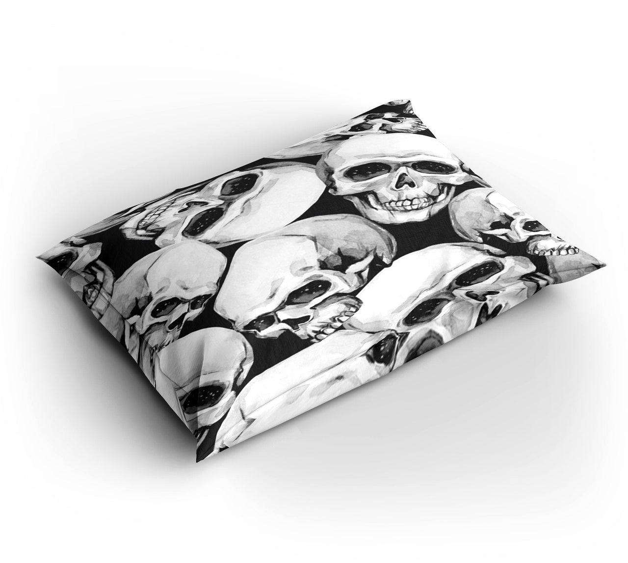 Housse de Couette Tête de Mort Noir et Blanc