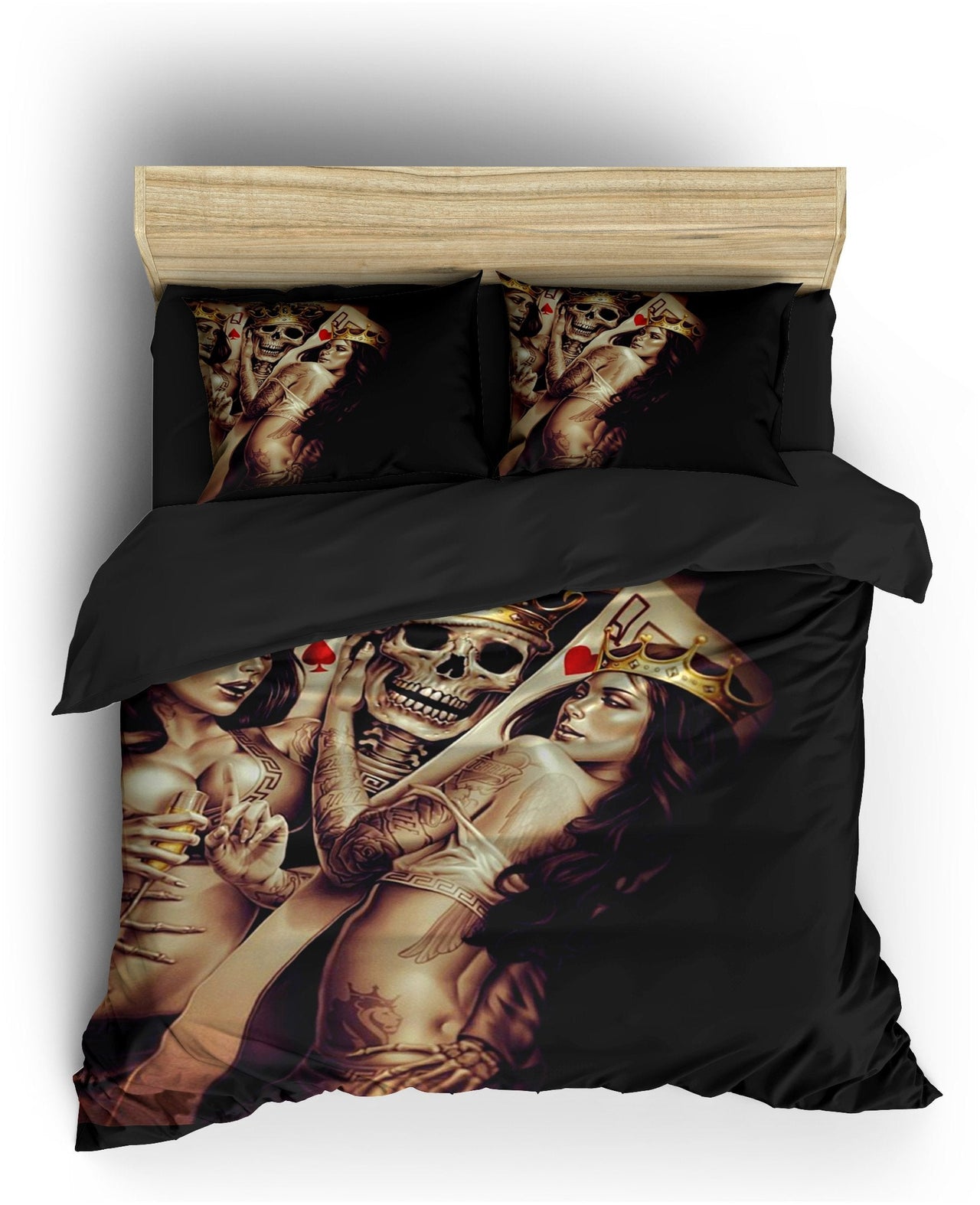 Housse de Couette Tête de Mort Squelette