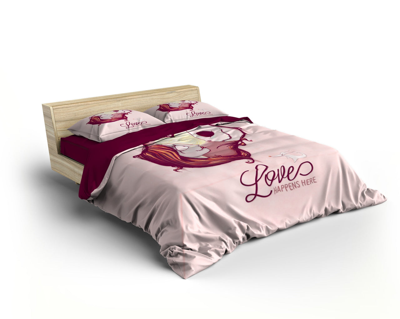 Housse de Couette Tête de Mort Couple