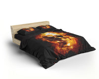 Thumbnail for Housse de Couette Tête de Mort en Feu
