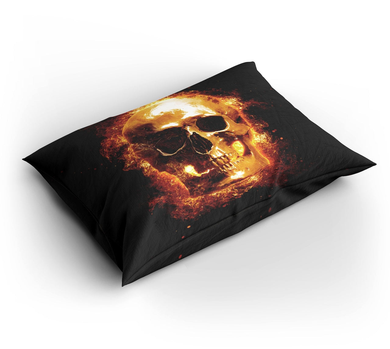 Housse de Couette Tête de Mort en Feu