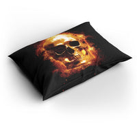 Thumbnail for Housse de Couette Tête de Mort en Feu