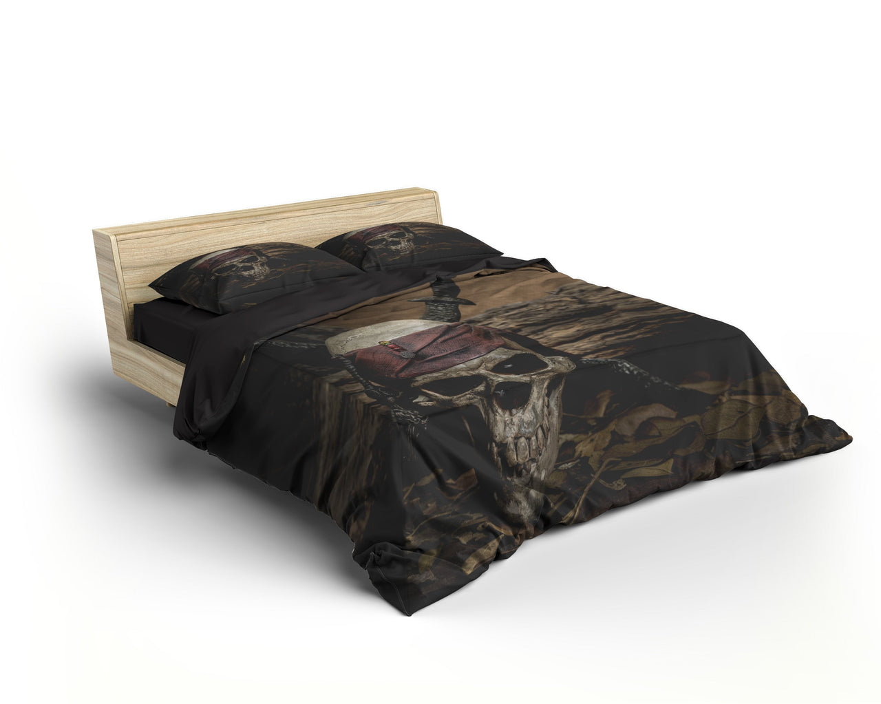 Housse de Couette Tête de Mort Pirate