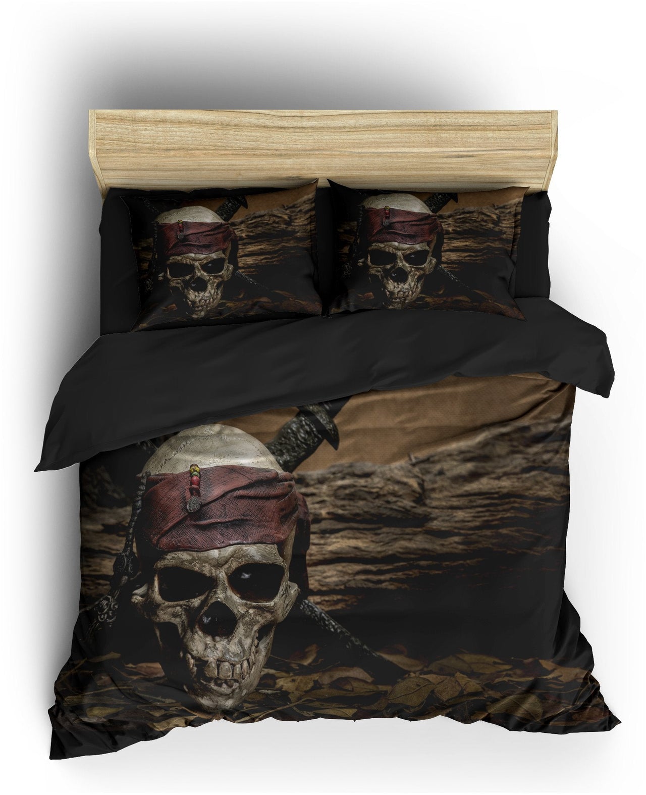 Housse de Couette Tête de Mort Pirate