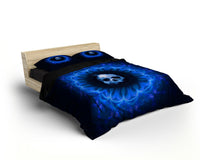 Thumbnail for Housse de Couette Tête de Mort Bleue