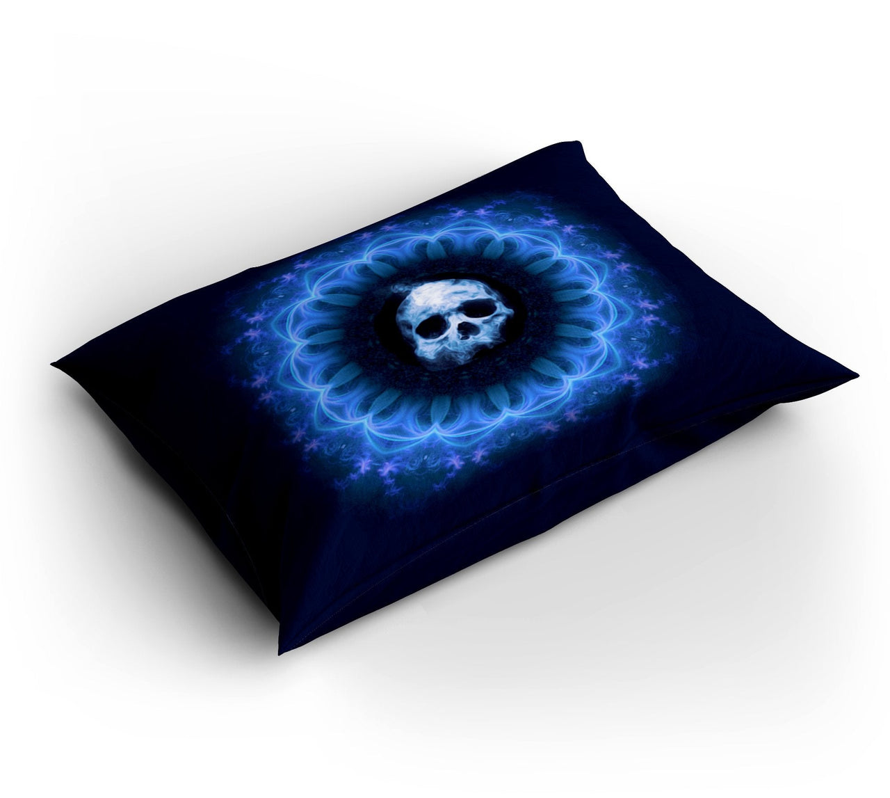 Housse de Couette Tête de Mort Bleue