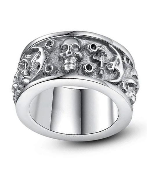 Bague Gothique Sombre (Acier)