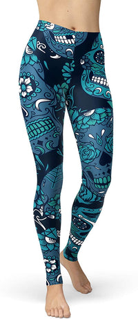 Thumbnail for Legging Crâne Mexicain