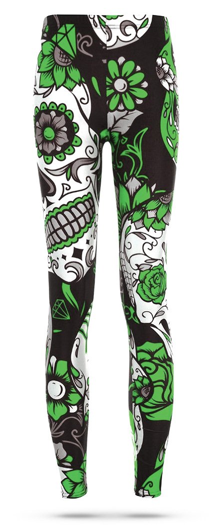 Legging Tête de Mort <br/>Verte