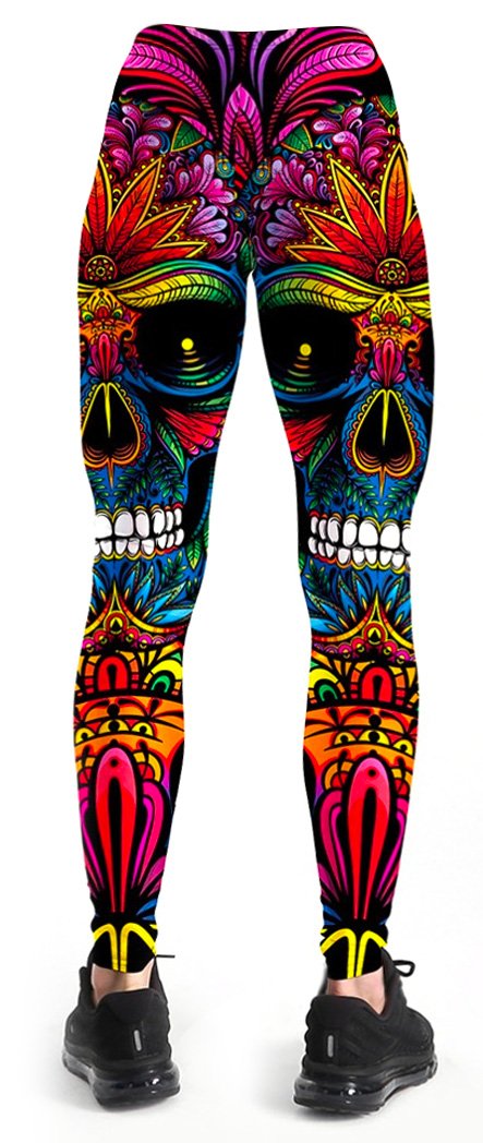 Legging Tête de Mort <br/> Multicolore