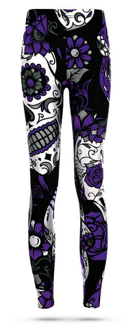 Thumbnail for Legging Crâne Mexicain Couleur