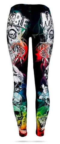 Thumbnail for Legging Tête de Mort <br/> Colorée
