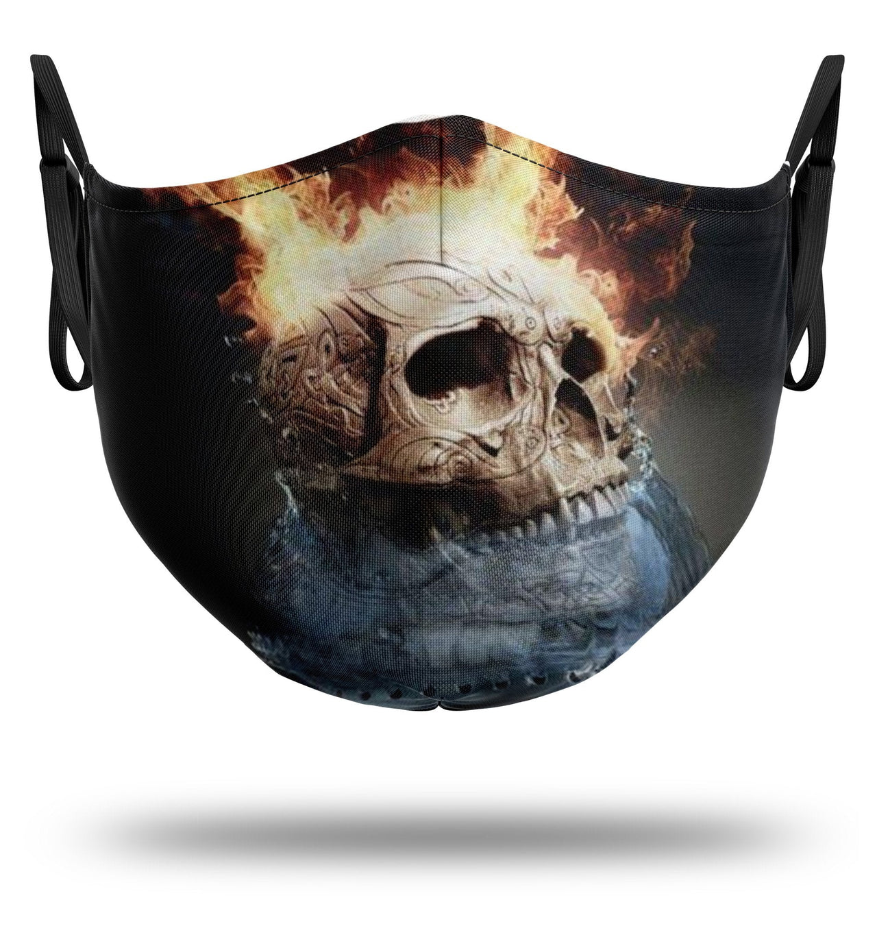 Masque Tête de Mort <br/> Flammes