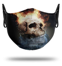 Thumbnail for Masque Tête de Mort <br/> Flammes