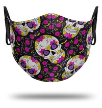 Thumbnail for Masque Tête de Mort <br/> Mexicaine avec Fleurs