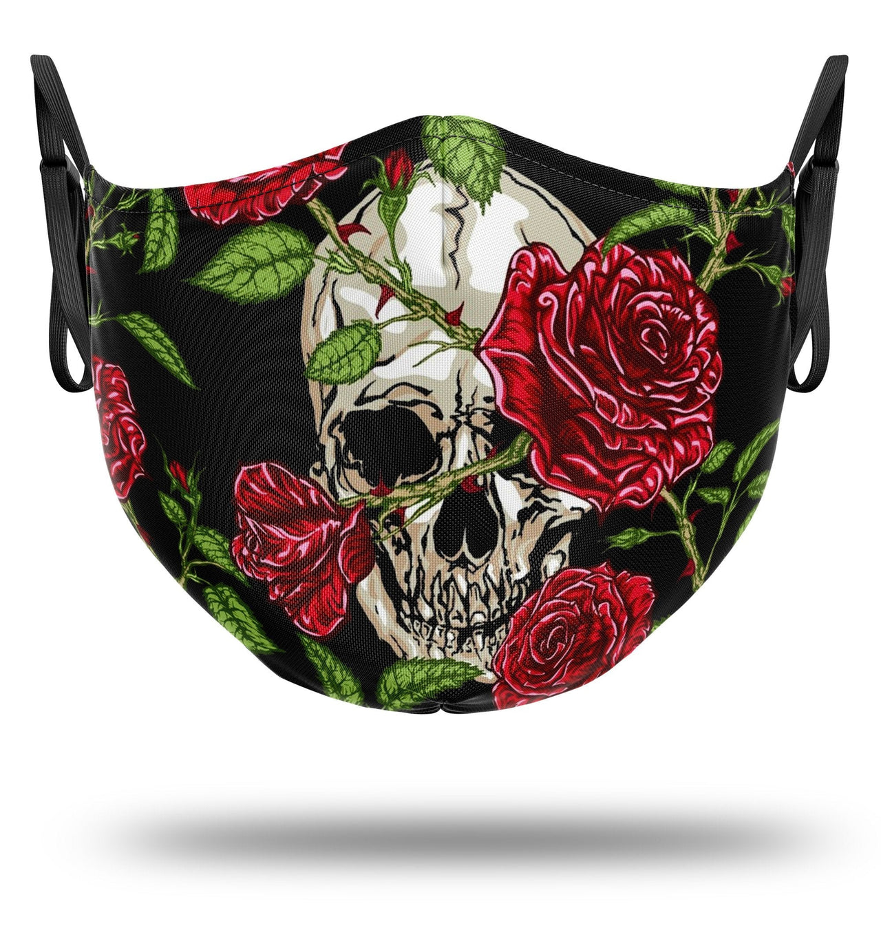 Masque Tête de Mort <br/> Et Roses